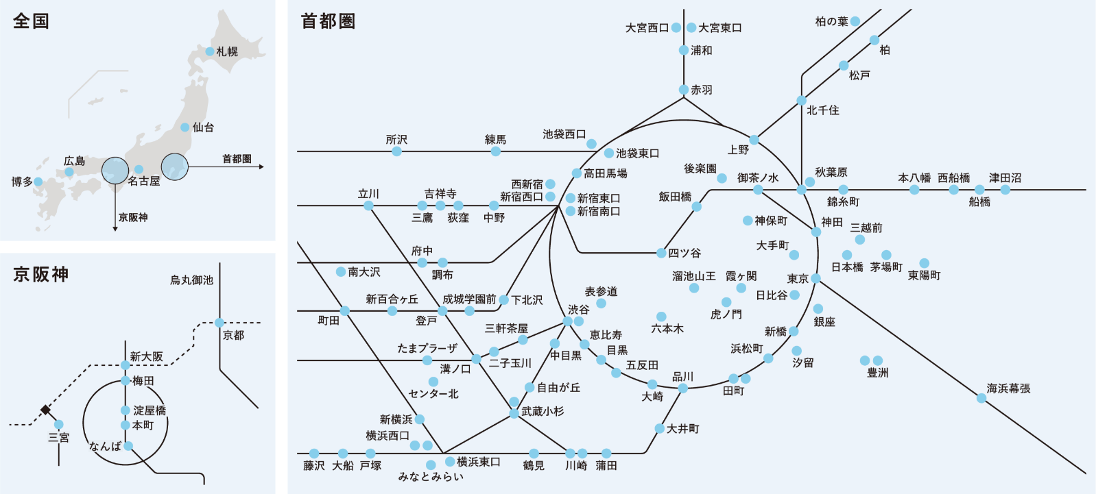 全国・京阪神・首都圏